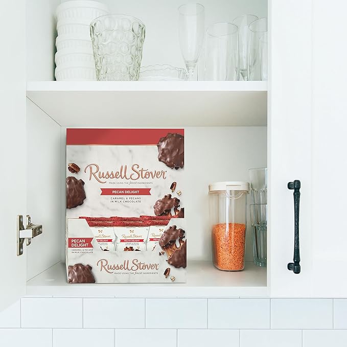 Russell Stover Milk Chocolate Pecan Delight - 0.6 oz (Pack of 36)