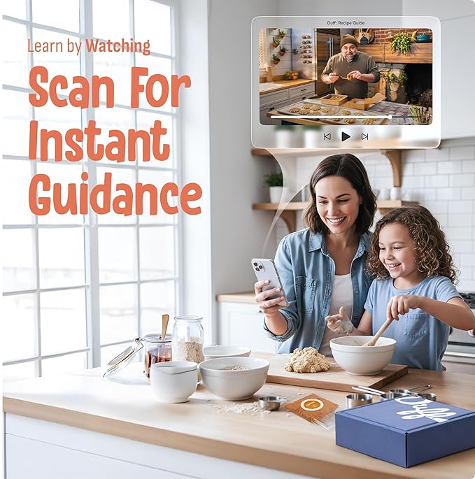 Baketivity x Duff Goldman Gluten Free Baking Kits Bundle Oatmeal Coconut Cookies Sugar Cookies &amp Blueberry Muffins – Family Baking Fun for Kids &amp Parents
