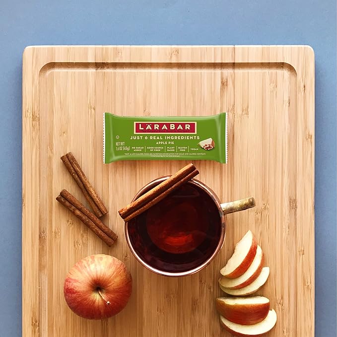 Larabar Apple Pie Gluten Free Vegan Fruit &amp Nut Bar 1.6 oz Bars 16 Ct