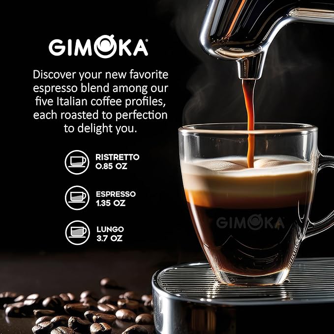 GIMOKA 100 Espresso Coffee pods Variety Pack compatible with Nespresso® Original Machines Italian Espresso pods.