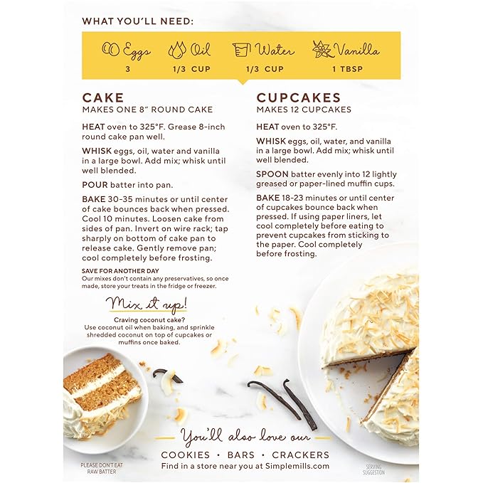 Simple Mills Almond Flour Cookies and Baking Mix Bundle (3 Boxes)