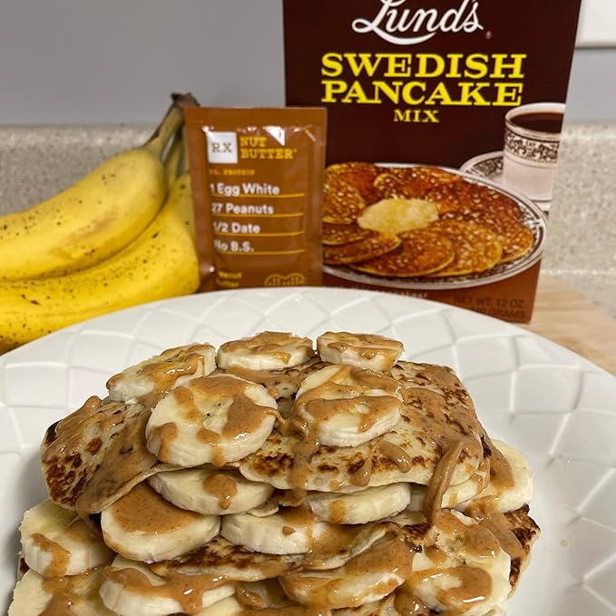 Lund’s Swedish Pancake Mix Deliciously Thin &amp Light Pancakes 12 oz Traditional Scandinavian Recipe - Easy Mix for Breakfast or Brunch [Pack of 12]