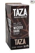 Taza Chocolate 95% Wicked Dark Amaze Bar 2.5 oz bars case of 10