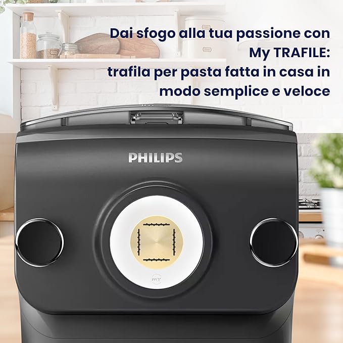 Die Line Pro N°39R Pappardelle Rigate 19 mm made of POM with professional inserts compatible with the Philips Pasta Maker Avance/7000 series