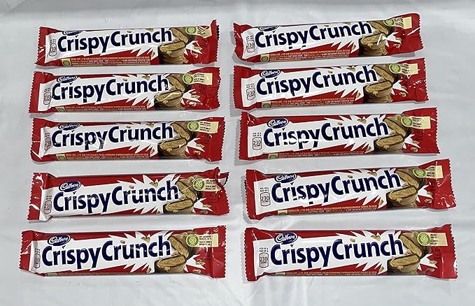 Lot of 10 Cadbury Crispy Crunch Chocolate Bars 48 Grams Each From Canada by Cadbury