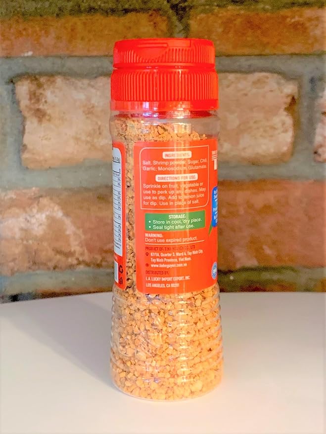 3 Packs - Super Spicy Shrimp Salt All Natural - Muoi Tom Tay Ninh Sieu Cay - 3.5 Oz