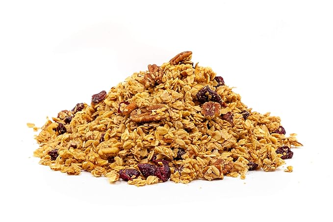 Mrs. Barr’s Natural Foods Granola | Nuts &amp Berries | Certified Organic Gluten Free Oats | Soft Texture | Small Batch | Gourmet Quality | Real Ingredients | 10 Ounces (3 Pack)