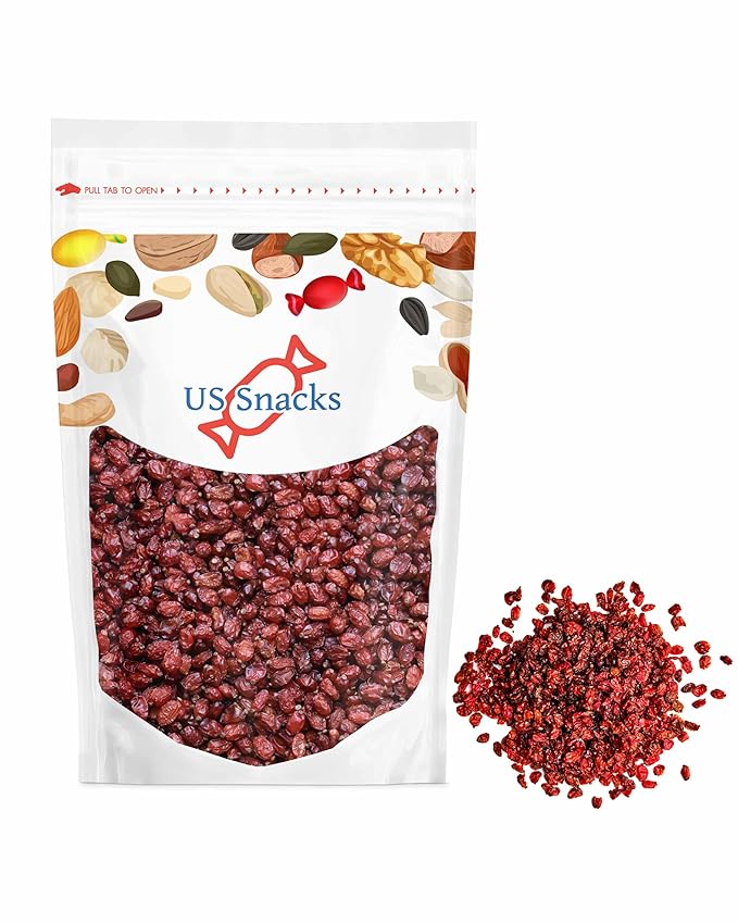 US Snacks Premium Quality Dried Barberries (Zereshk) (16 Ounce)