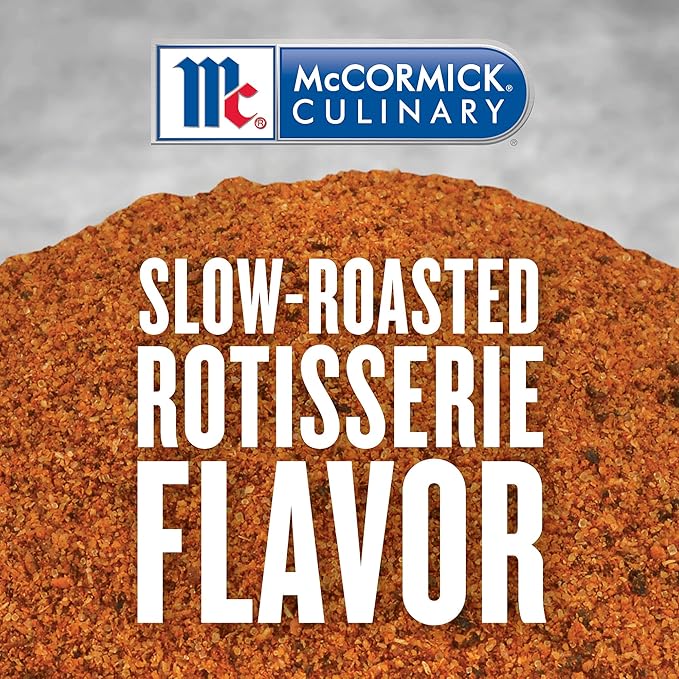 McCormick Culinary Rotisserie Chicken Seasoning 6.5 lb (Pack of 3) - Three 6.5 Pound Containers of Rotisserie Chicken Seasoning Rub for Poultry Dishes Best for Restaurant Use