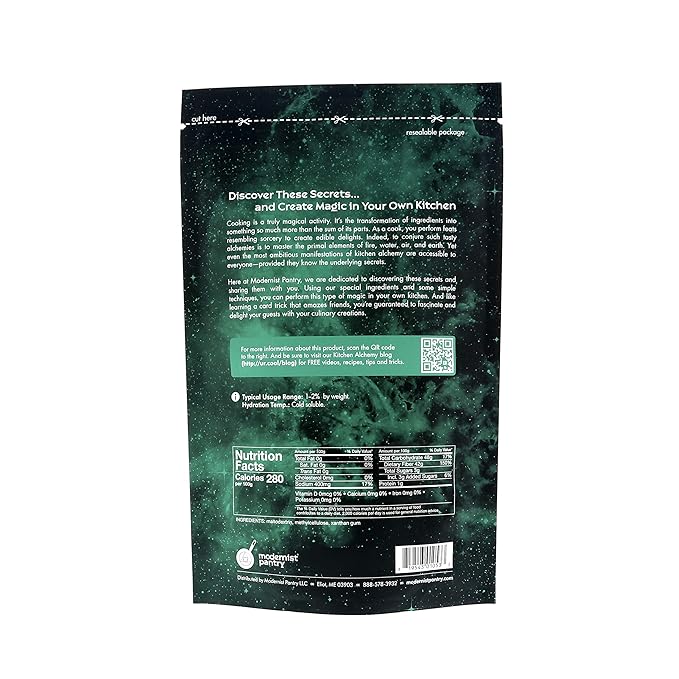 Foam Magic™ ⊘ Non-GMO ❤ Gluten-Free ☮ Vegan - 200g/7oz (Create stable hot or cold culinary foams from most liquids)