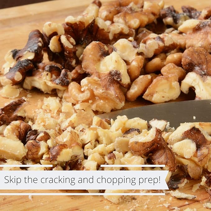 Gourmet Chopped Walnuts by It's Delish 5 lbs Bulk - Fresh Raw Unsalted Shelled Chopped Walnut Nuts for Baking Cooking Food Decor and Snacking