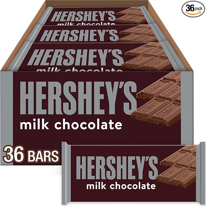 HERSHEY'S Milk Chocolate Candy Bars 1.55 oz (36 Count)