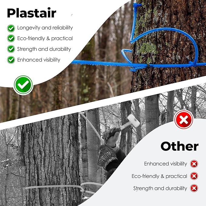 5/16” x 250’ Food Grade Hose Semi-Rigid Maple Syrup Tubing or Birch Sap Syrup Tree Tapping - 5/16 Maple Syrup Tubing Rated for use for 15 Years Made in Canada Transparent Blue