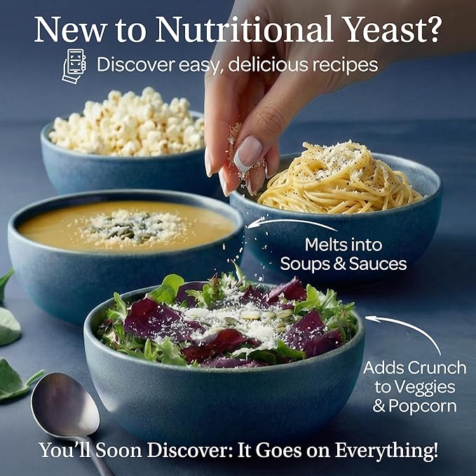LOOV Organic Non-Fortified Nutritional Yeast Flakes - Vegan Gluten Free Non-GMO Unfortified Nooch - Good Source of Natural B-Vitamins - No Added Salt or Sugar - Resealable Bag 8 Ounces (227 Grams)