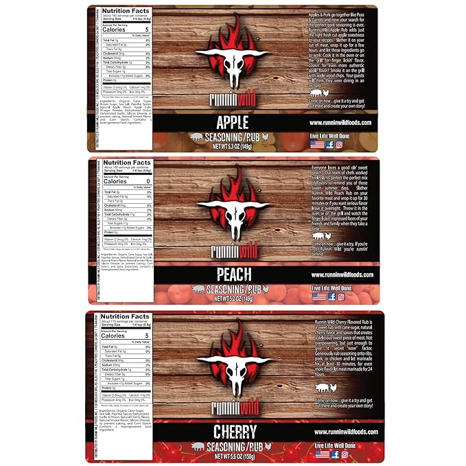 Sweet &amp Smoky BBQ Rub Gift Set for Grill Lovers – Fruit-Infused Peach Apple &amp Cherry Rubs + Award-Winning BBQ Seasonings | Ultimate Smoking &amp Grilling Set for Men Dads &amp Backyard Pit