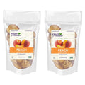 Fruit for Thought Dried Peaches | At Home Work or On The Go | Unsweetened Peaches | 16 Ounce Bags Pack of 2