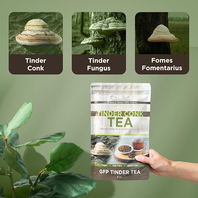 Tinder Conk Tea - Tinder Tea - Loose Leaf Tea - Herbal Tea - Mushroom Tea - Digestive Drink - Belly Comfort Tea - Immune Support Tea