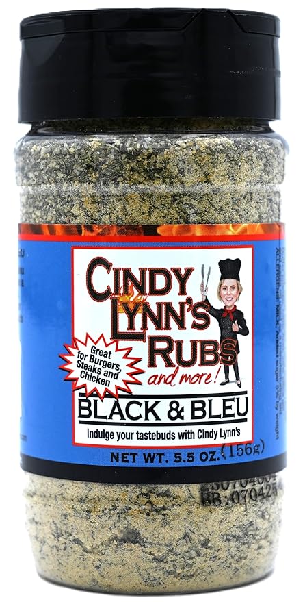 Cindy Lynn's Perfect Steak Dry Rub &amp Seasoning Variety Pack - 4-Pack of our Best Steak Seasonings - Black Label Steak It Cowboy Joe and Black and Bleu (5.5oz)