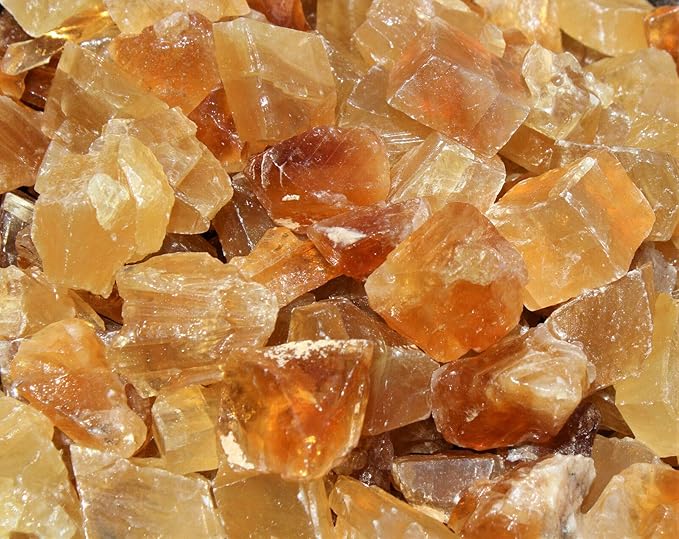 1 Piece Rough Natural Honey Calcite (Raw Crystal Caramel Calcite)