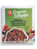 President's Choice Organics Berries &amp Dark Chocolate Granola 325g/11.3 oz. Box