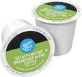 Amazon Brand - Happy Belly Decaf Light Roast Coffee Pods Breakfast Blend Compatible with Keurig 2.0 K-Cup Brewers 100 Count