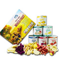 CHAVI Freeze Dried Fruits - Mixed | 6 in 1 | No Added Sugars or Preservatives - Non-GMO Vegan Gluten-Free | Gift Box | 230 g | 8.1 oz | 6 Cans
