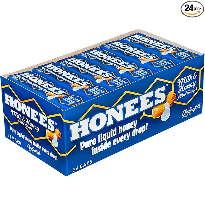 Honees Milk And Honey Filled Drops - Case Of 24-1.5 Oz