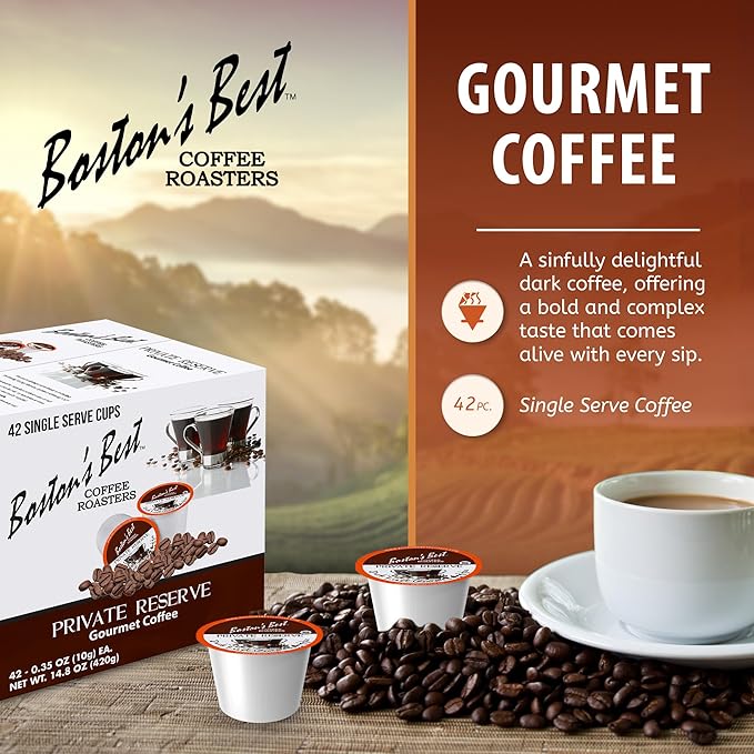 Boston's Best Single Serve K-Cup Coffee Private Reserve 42 Count (Compatible with 2.0 Keurig Brewers)