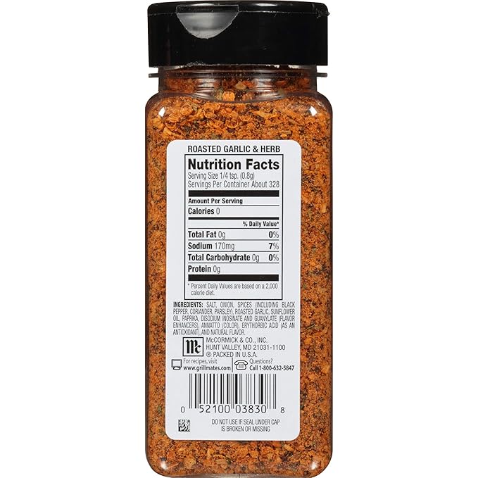 McCormick Grill Mates Smokehouse Maple Seasoning 28 oz &amp Roasted Garlic &amp Herb Seasoning 9.25 Ounce (Pack of 1)