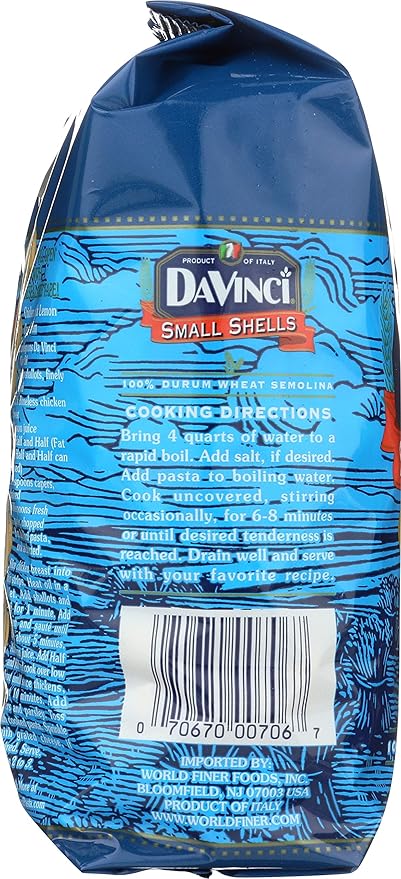 DaVinci Small Shells 16-ounces (Pack of12)