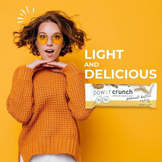 Power Crunch Protein Wafer Bars High Protein Snacks French Vanilla Creme (12 Count) and Peanut Butter Crème (12 Count)
