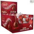 Lindt LINDOR Milk Chocolate Candy Truffles Bulk Box Smooth Center 25.4 oz 60 Count Chocolate Candy Bulk