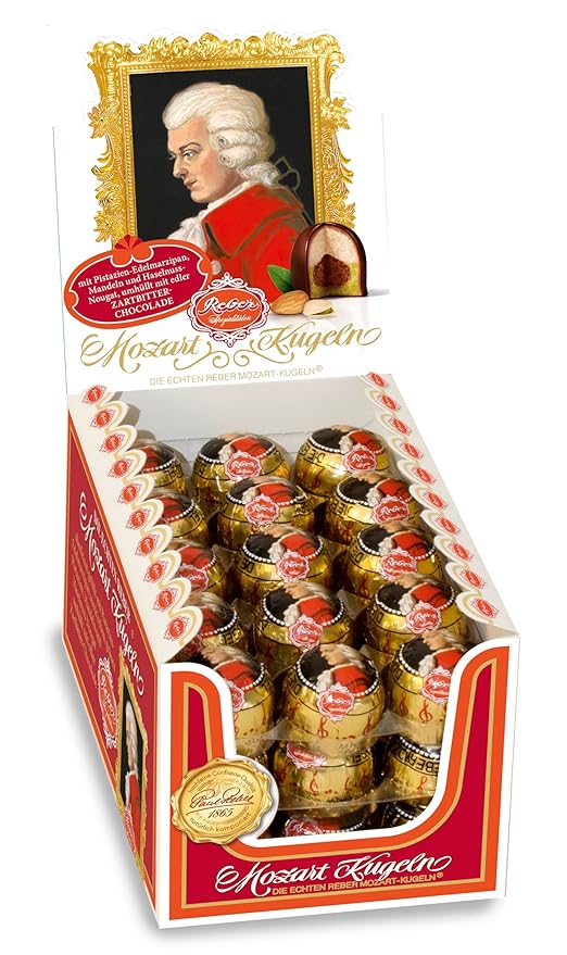 REBER Mozart Kugel Display Box 45 Pieces