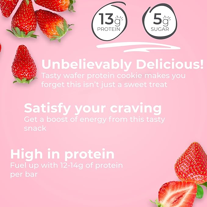 Power Crunch Protein Wafer Bars Peanut Butter Crème 1.4 Ounce &amp Protein Wafer Bars Strawberry Crème 1.4 Ounce &amp Protein Wafer Bars French Vanilla Creme 1.4 Ounce