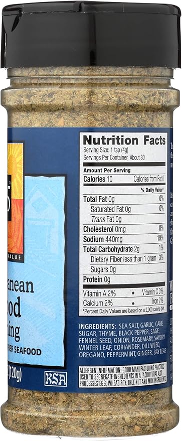365 Everyday Value Mediterranean Seafood Rub 4 oz