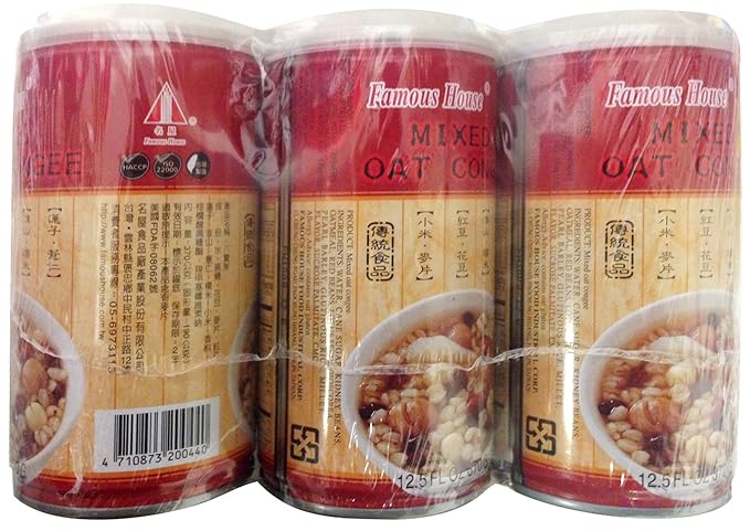 八宝粥 Mixed Oat Congee Porridge Dessert Soup 12.5 fl oz (pack of 6)