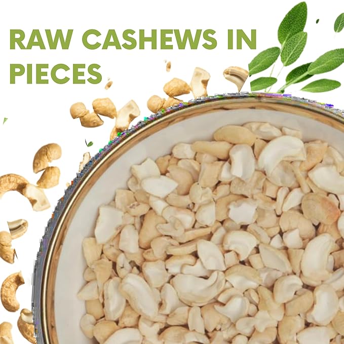SANO Raw Cashew Pieces 2lbs (32oz) Organic Cashews Nuts Fresh Unsalted cashew in Resealable Pack No Salt Cashews Nuts Natural Raw Cashew Unsalted for Snacking &amp Cooking &amp Vegan Recipes