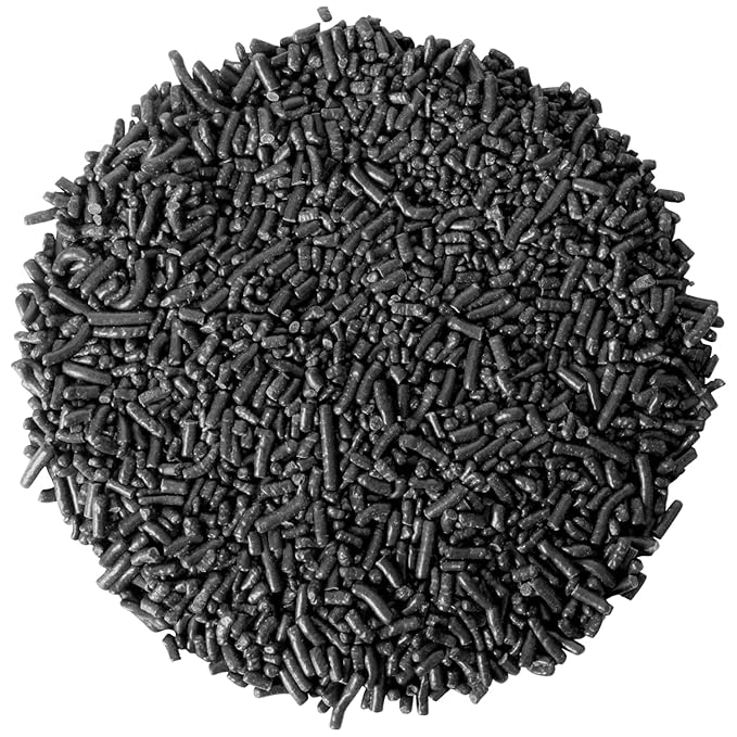 New Years Black Sprinkles – 1.6 Pounds Bulk Dessert Topping – Perfect for Cupcakes Cookies Ice Cream Cake Decorating Baking and Party Treats – Large Resealable Container