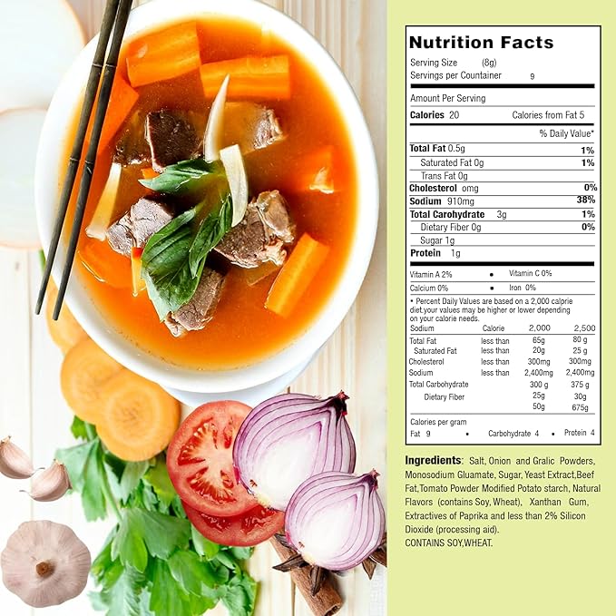Essence of Lotus Instant Beef Stew Soup Mix — Ready-to-Eat Flavorful Restaurant-Quality Pho broth Made in the US (Beef Stew Soup Mix 6-Pack)