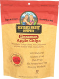 Sisters Fruit Company Apple Chips Cinnamon Apple All Natural Gluten-Free Fat-Free (Contains SIX 2.25 OZ. Bags)