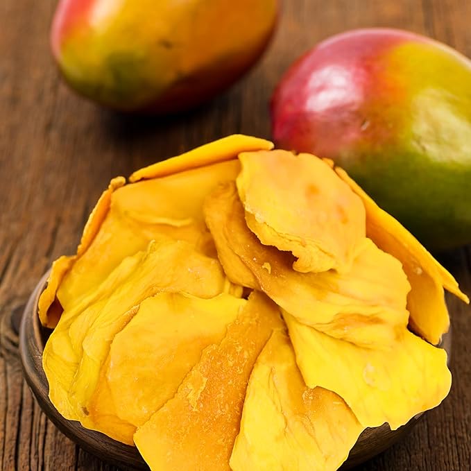 Anna &amp Sarah Bulk Dried Organic Mango No Sugar Added No Preservatives All-Natural Premium Quality 4.5 lbs 288 oz Pack of 4