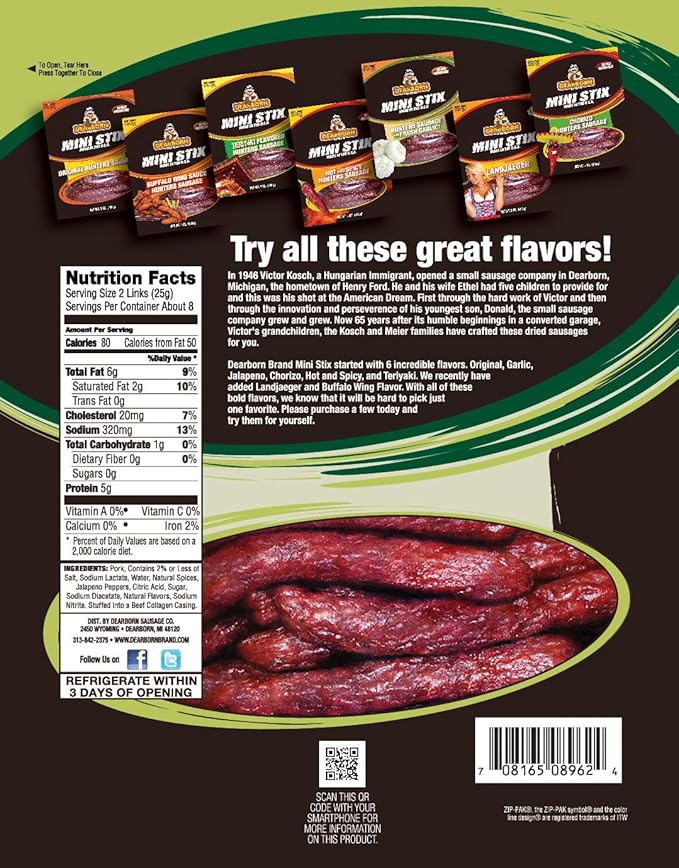 Dearborn Brand - Jalapeno Mini Sticks - 7 Oz. (8 Pack)