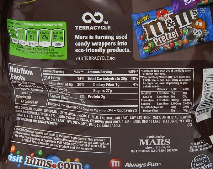 M&ampM Candy Milk Chocolate 56 Ounce