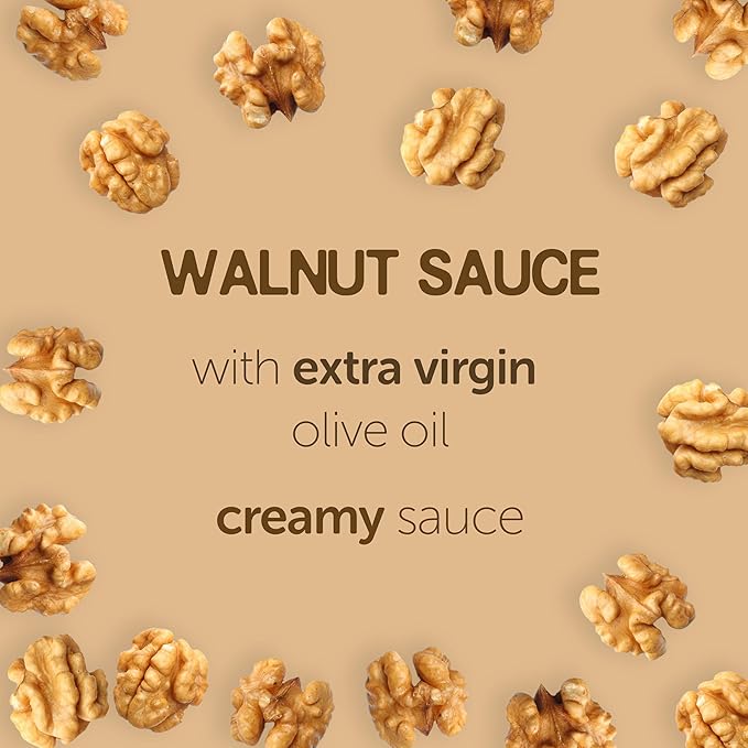 Authentic Italian Walnut Sauce - Traditional Ligurian Recipe with Italian Olive Oil - Salsa di Noci - Rich Creamy All-Natural Gourmet Sauce - Imported from Italy - 180g Jar