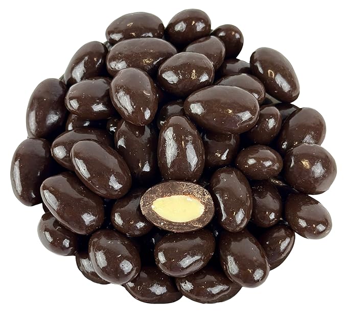 Dark Chocolate Sea Salt Covered Almonds 1 Pound