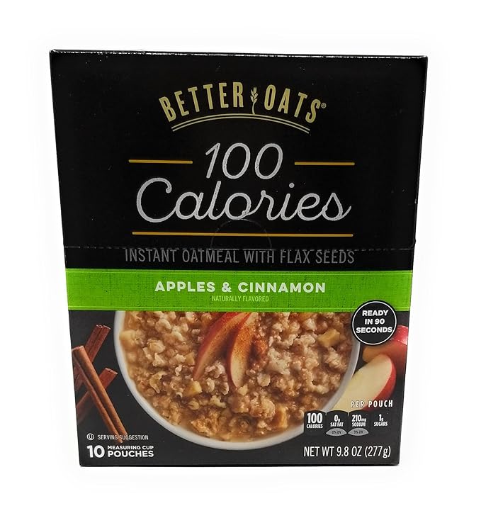 Better Oats Bundle: (1) Apples &amp Cinnamon 9.8oz (1) Maple and Brown Sugar 9.8oz (2 Boxes Total)