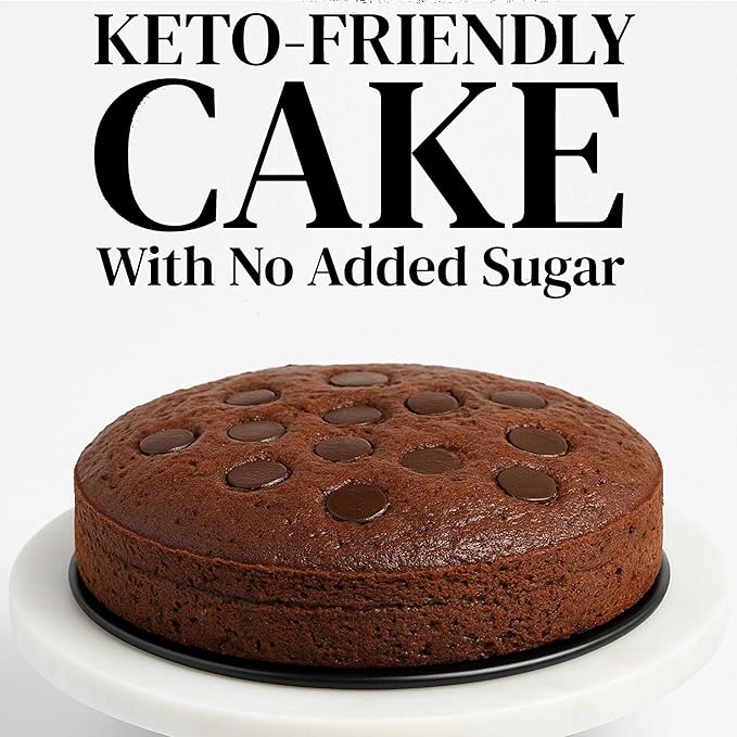 ANDY ANAND CHOCOLATIER Keto Triple Chocolate Truffle Cake 9 - Sugar-Free Gourmet Fresh Baked Decadent Dessert Perfect for Diabetics &amp Keto Diet (2 lbs)