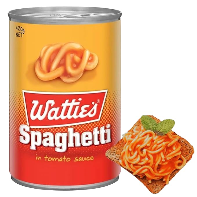 Watties Spaghetti In Rich Tomato Sauce (Pack of 3 x 420g Ea) New Zealand's Favourite Spaghetti Delicious