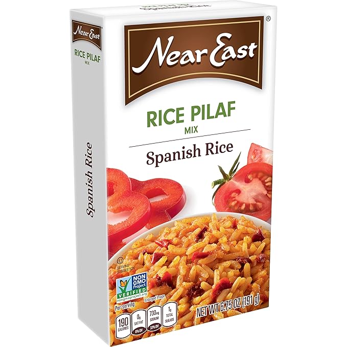 Near East Rice Pilaf Mix Spanish Rice 6.75oz Boxes (12 Pack)