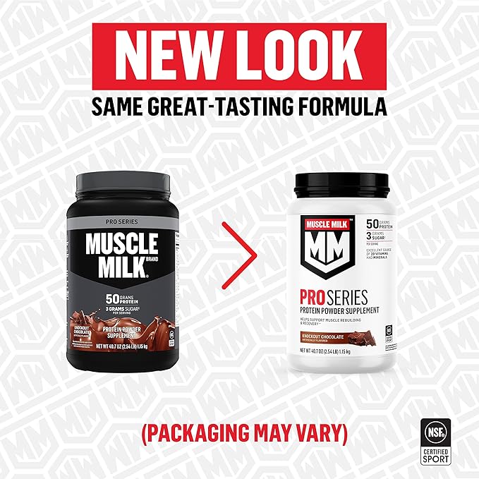 Muscle Milk Pro Series Protein Powder Supplement Knockout Chocolate 5 Pound &amp Pro Advanced Nutrition Protein Shake Knockout Chocolate